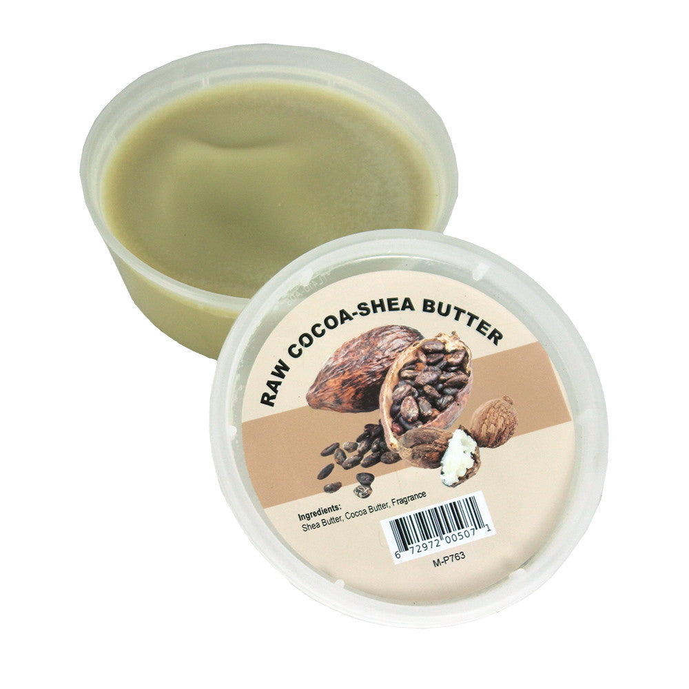 Raw Cocoa-Shea Butter for Dry Skin Repair & Deep Hydration – 8 oz