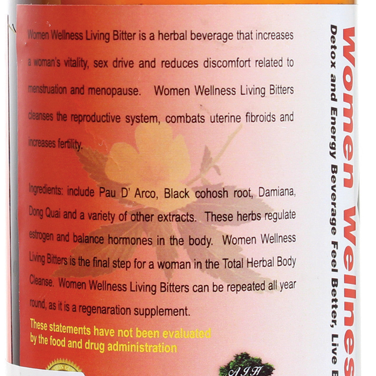 Women Wellness Living Bitters