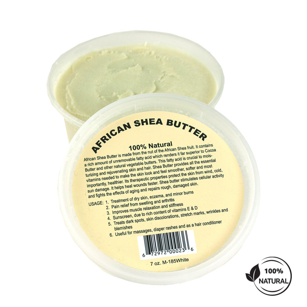 100% Natural African Shea Butter White: 7 oz