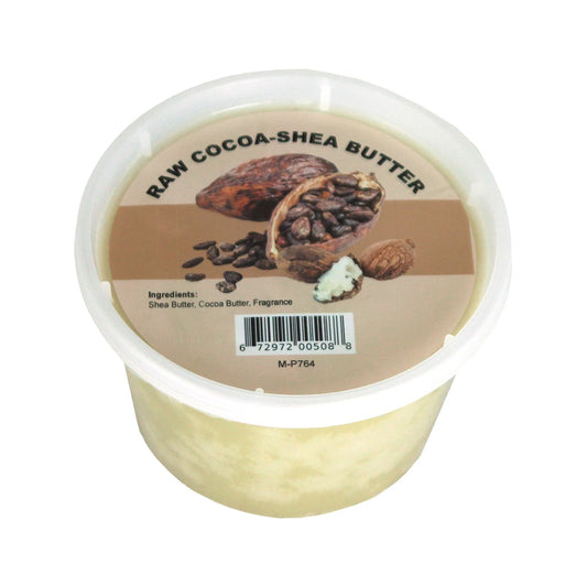 Raw Cocoa-Shea Butter for Dry Skin Repair & Deep Hydration – 16 oz