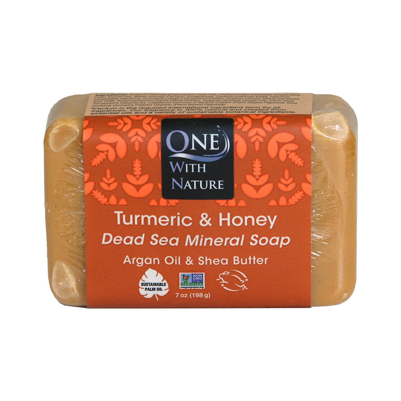 Dead Sea Minerals: Turmeric & Honey Soap 7 oz.