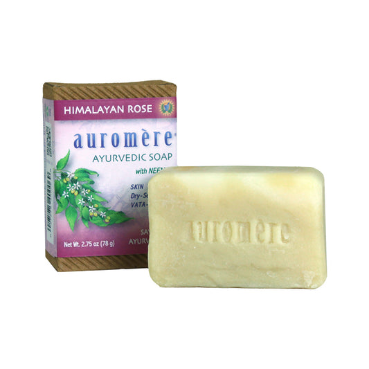 Auromere Himalayan Rose (Dry Skin) Ayurvedic Soap 2.75 oz.