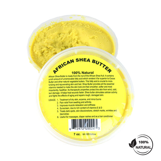 100% Natural African Shea Butter Yellow: 7 oz.