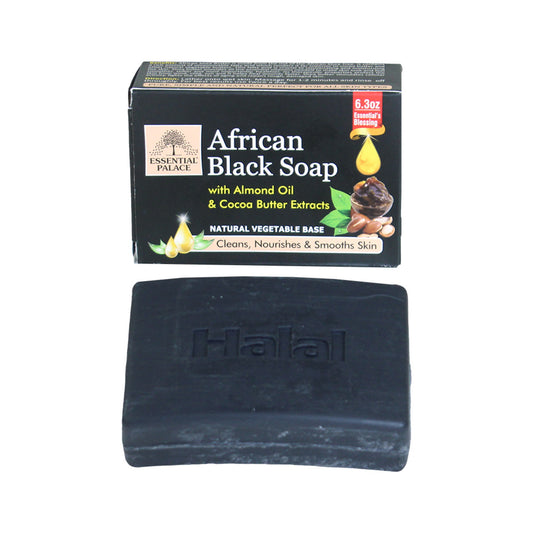 African Black Soap w/Almond & Cocoa 6.3 oz.